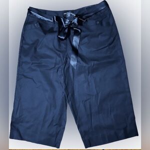 NWT Lane Bryant Navy Blue ‘Houston’ Sz 14 Wide Legged Cropped Pants